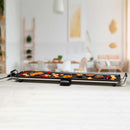 Piastra Grill Griglia Elettrica Antiaderente 86x21cm 5 Impostazioni di Calore Alpina