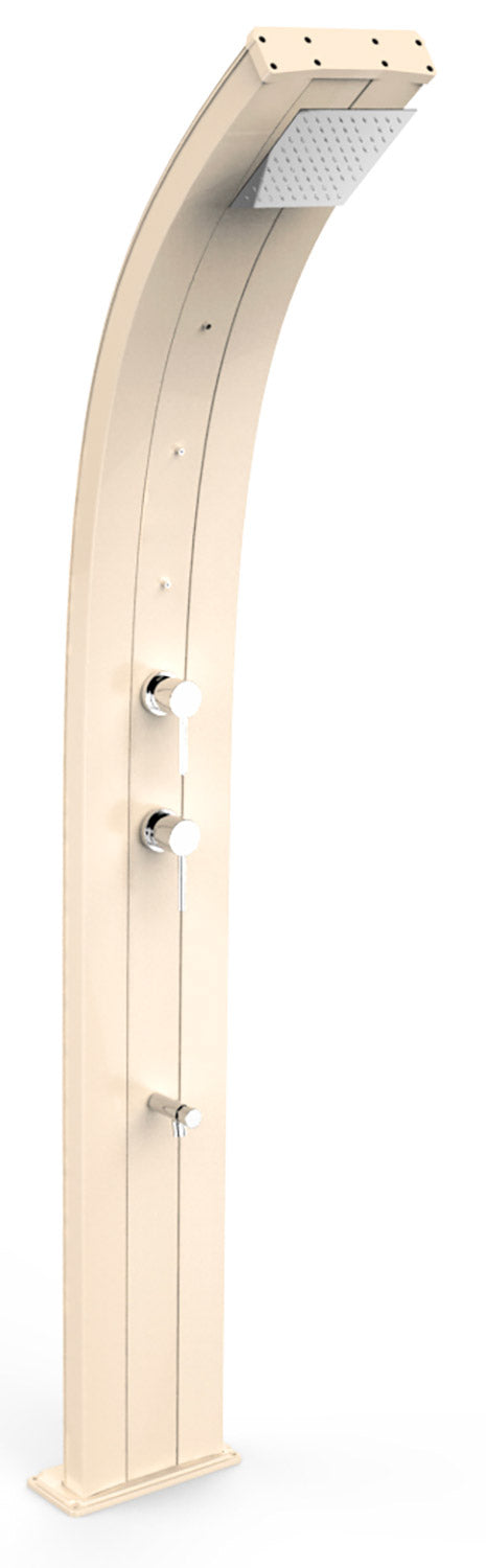 Doccia Solare da Giardino 40L Miscelatore Nebulizzatore e Lavapiedi Arkema Dada Champagne Bronze prezzo