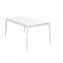 Tavolo Allungabile Maracaibo 160/240x90x76 h cm in Alluminio Bianco