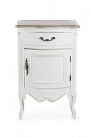 Comodino 1 Anta 1 Cassetto Justine in Legno