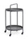 Tavolino da Esterno Carrello con Ruote Ø44,5x70h cm in Acciaio Austin Twin Antracite
