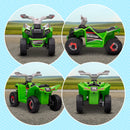 Mini Quad Elettrico per Bambini 6V Verde Grigio e Nero