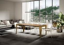 Tavolo Allungabile 120-224x90x80 cm Flame Evolution Quercia Naturale