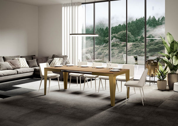 sconto Tavolo Allungabile 120-224x90x80 cm Flame Evolution Quercia Naturale