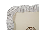 Cornice Bead Silver 20x2x25,3 cm in Poliresina e Vetro