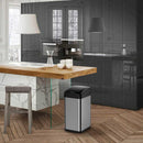 Pattumiera Automatica cn Sensore Elettrico 38Lt Bidone Spazzatura Cucina Acciaio