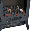 Camino Elettrico da Terra Effetto Fiamma 1800W Nero 