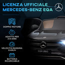 Macchina Elettrica per Bambini Licenza Mercedes-Benz EQA 12V con Telecomando Nero  