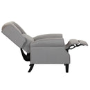 Poltrona Relax Reclinabile 76,5x73x47 cm Push Back in Tessuto Tortora