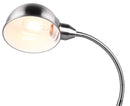 Lampada da Tavolo da Interno Attacco E27 in Metallo Nickel Opaco