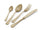 Besteckservice 24-teilig aus Stahl 18/10 PVD Eme Royal Retro Gold