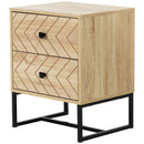 Comodino in Legno Stile Nordico Scandinavo  Natural Wood