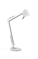 Lampada tavolo da Interno a LED in Metallo Bianco Opaco