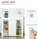 Credenza Moderna con Mensole 97x35x83 cm in Legno truciolare Bianco