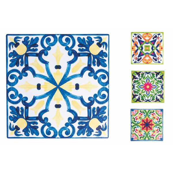 Set 4 Sottobicchieri 10x10x0,5 cm  in Ceramica VdE Tivoli 1996 Naxos online