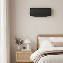 Riscaldatore Elettrico da Parete 56x18,5x11,7 cm a 3 Modalità con Timer 12h in PP e PA Nero      
