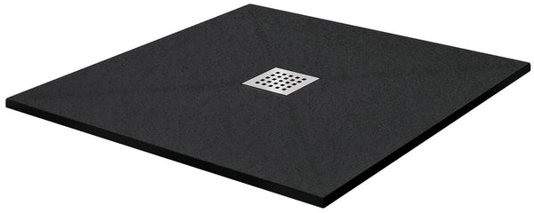 sconto Duschwanne in Fosterberg Stone Silene 2 Anthrazit Verschiedene Größen