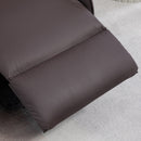 Poltrona Alzapersona Reclinabile 1 Motore con 8 Punti Massaggio 67x89x102 cm Riscaldamento e 2 Telecomandi Marrone