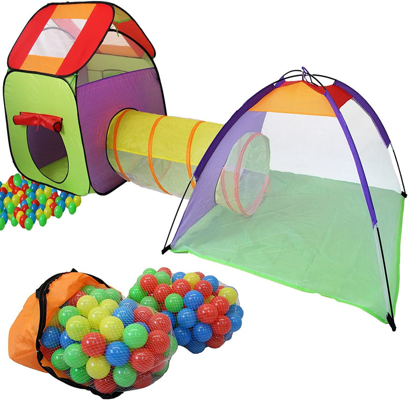Tenda Igloo per Bambini con Tunnel e 200 Palline