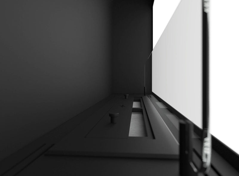 Camino a Bioetanolo da Parete 90x50 cm Inside 900 Nero con Vetro