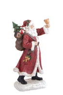 Statuina Babbo Natale con Campana 27,5 cm in Resina