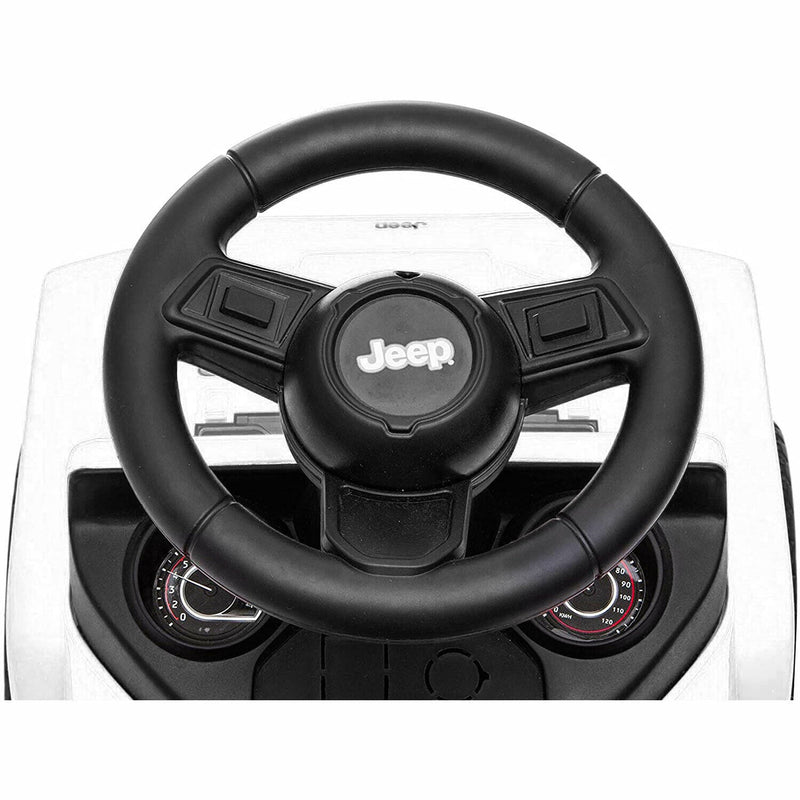 Macchina Cavalcabile per Bambini con Licenza Jeep Rubicon Bianca