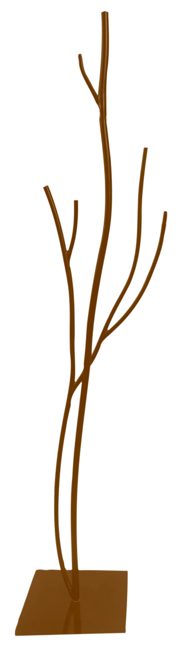 online Vasconi Kastanienbrauner Garderobenständer aus Schmiedeeisen 33x33x178 cm