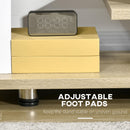 Mobile TV Aperto 135x35x41,7 cm per TV fino a 65" in Truciolato Naturale