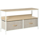 Mobile TV da 47"" con Cassetti in Tessuto 98x29x56cm Colore Legno  