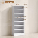 Scarpiera 60x30x160 cm con Ripiani Regolabili e 7 Scomparti per 21 Paia di Scarpe in Truciolare e MDF Bianco      