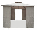 Gazebo da Giardino in Metallo 3x3m Soriani Sahara Tortora