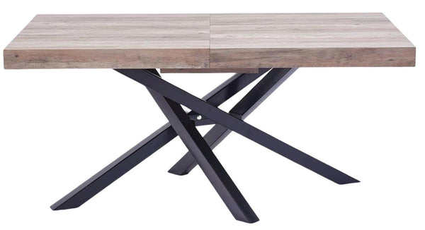 Ausziehbarer Esstisch 200 x 76 x 90 cm in Melaminholz Eiche online