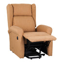 Poltrona Alzapersona Elettrica in Tessuto Tortora
