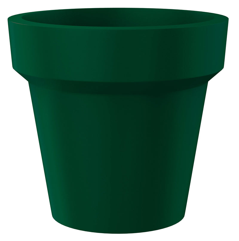 Vaso Ø135x125 cm in Resina Arkema POT L Verde Scuro