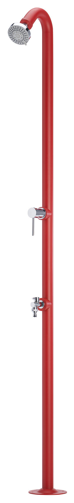 Gartendusche mit Armatur Belfer 42D4 Rot prezzo