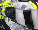 Casco Integrale per Scooter Visiera Lunga CGM Bullet 317S Giallo Fluo Opaco Varie Misure
