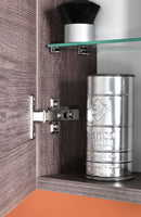 Pensile da Bagno 1 Anta Push 35x18x78,2 cm in Legno TFT Ibiza Tabacco Scuro