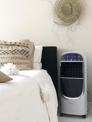 Raffrescatore Ventilatore con Ghiaccio 130W Qlima LK2100 Touch Bianco e Nero