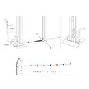Doccia Solare da Esterno Giardino 30L Miscelatore e Lavapiedi Arkema Spring Fascia Inox Fuxia