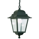 Lampada Lanterna Sospesa Colore Nero da Esterno Linea Quadrata Sovil