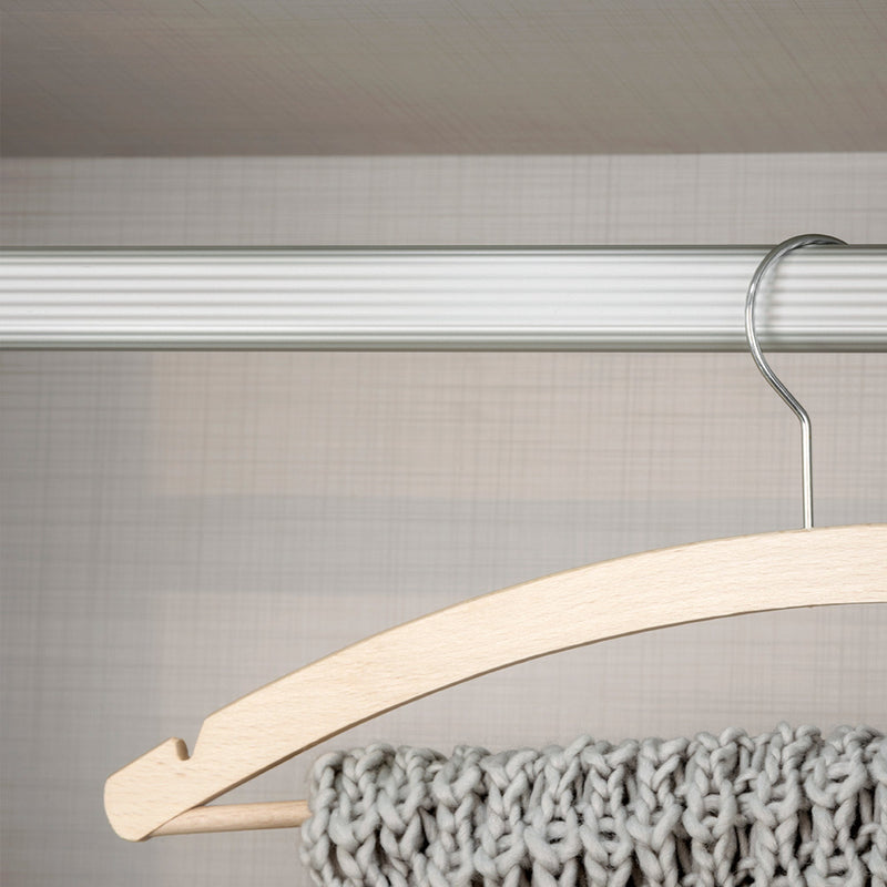 Set 2 Bastoni Appendiabiti per Armadi Ovali 95 cm in Alluminio Emuca Anodizzato opaco