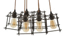 Lampadario Indust Stick 6 Luci 16x16x16 Singolo cm in Ferro