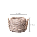 Set 4 Contenitori Decorativo 18 H 16 cm con Manici 