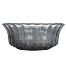 Set 2 Insalatiere con Decoro in Rilievo in Vetro VdE Tivoli 1996 Imperial Fumè e Grigio