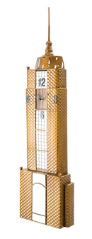 Orologio da Muro Empire Building 23,5x6,5x78 cm in Ferro Oro