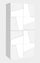 Scarpiera 4 Ante Battenti 81,2x39,2x167,6 cm Ping Bianco Lucido