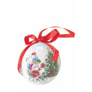 Set 14 Palle di Natale Ø7,5 cm in Polyfoam con Box Babbo Natale in Bicicletta