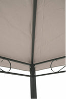 Gazebo da Giardino in Metallo 3x3m Soriani Salinas Tortora