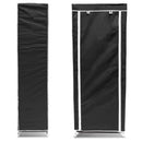 Scarpiera Salvaspazio 10 Ripiani 36 Paia Scaffale Acciaio e Tessuto TNT Nero