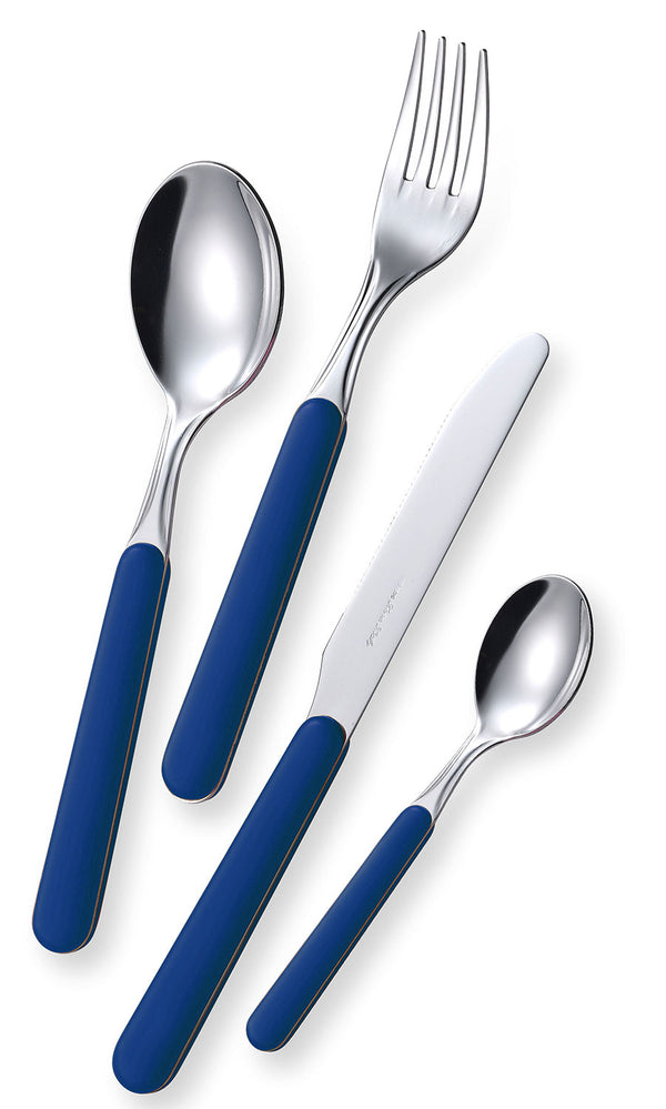 online Servizio Set di Posate 24 Pezzi in Acciaio Eme Bonita Blu 55